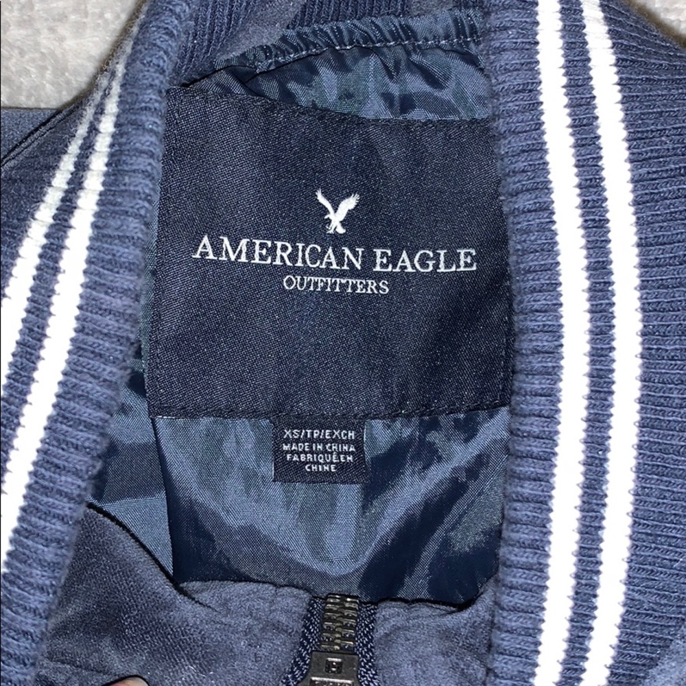 American Eagle Suede Bomber Jacket - image 6